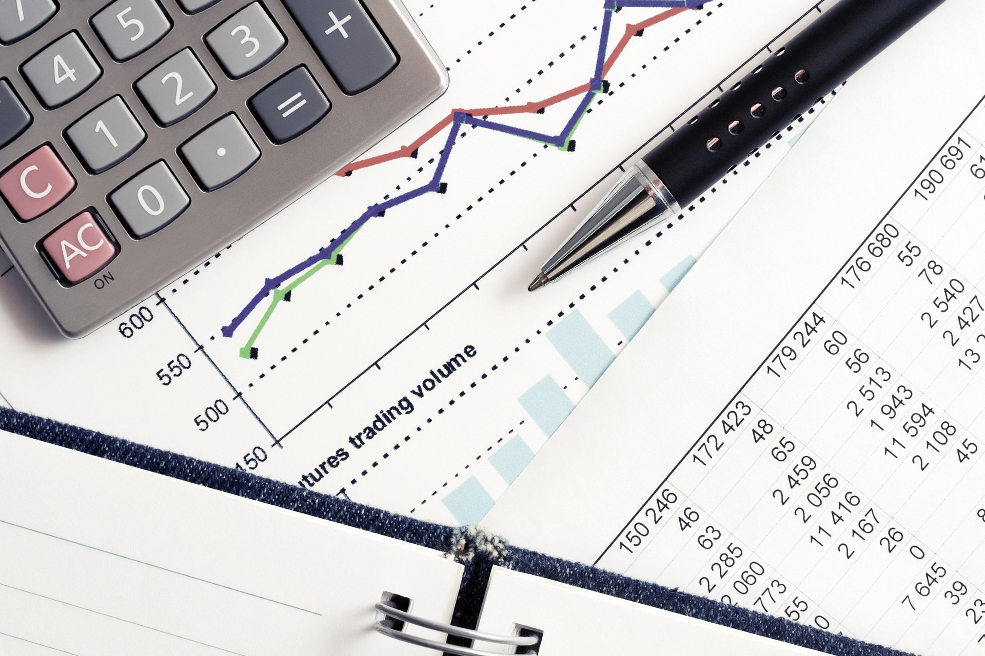 Financeiro e contabilidade gráficos e organogramas
